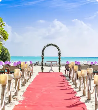 The aisle, ready for golden hour